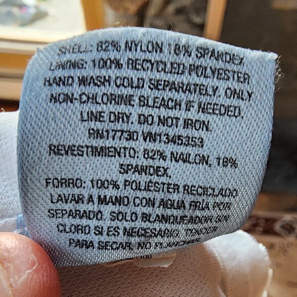 Shade & Shore Blue/White Striped One-Piece Bathing Suit Size XS (0-2) - Picture 7 of 14